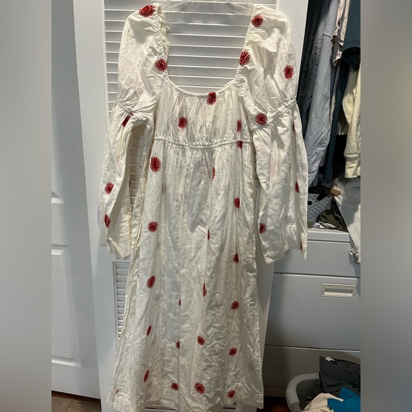 Free People Emory Embroidered Midi Dress - Picture 6 of 6